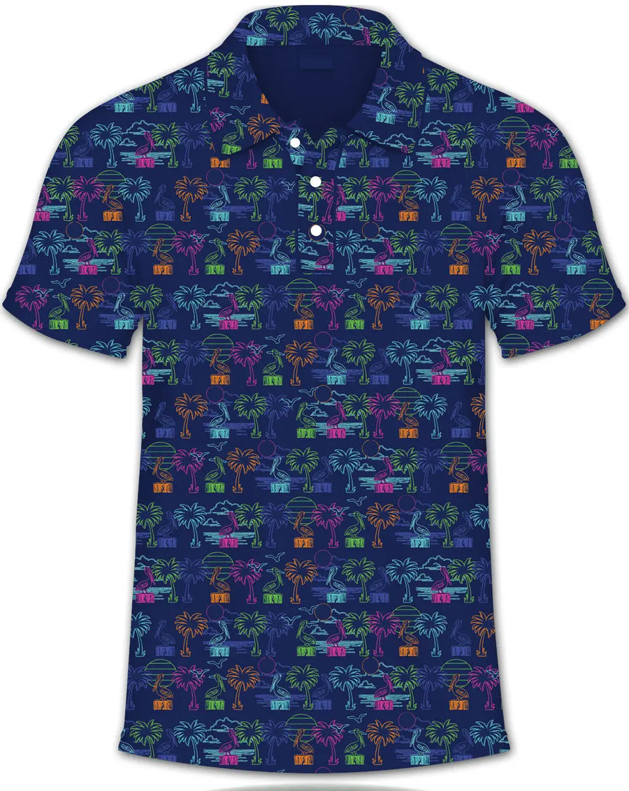 Neon Coastal Polo (Arriving 3/15) 1771 Design