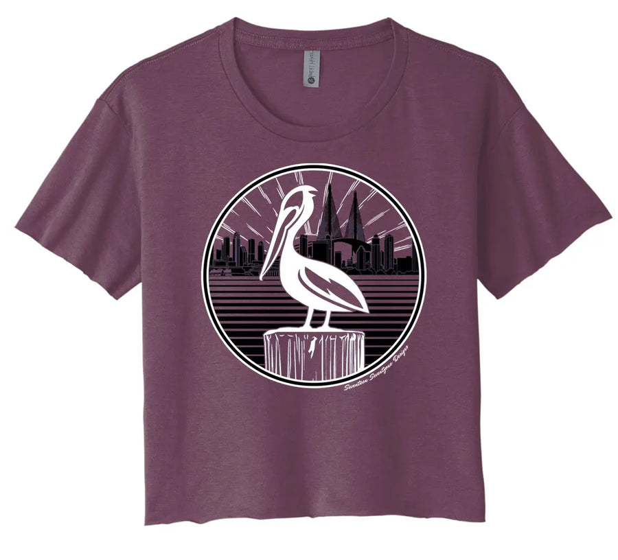 Petey in the Bay Women's Crop Top 1771 Design