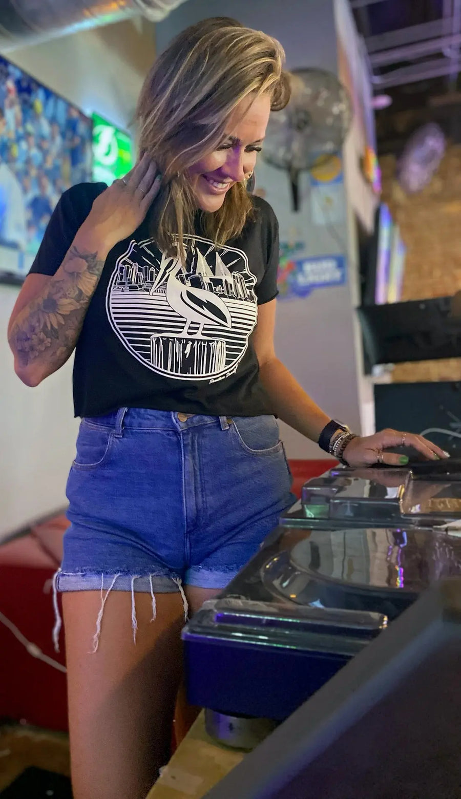 Petey in the Bay Women's Crop Top 1771 Design