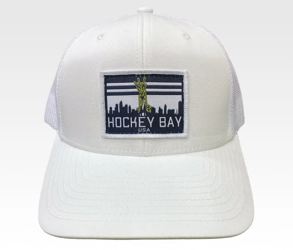 Hockey Bay  Snapback Trucker Hat 1771 Design