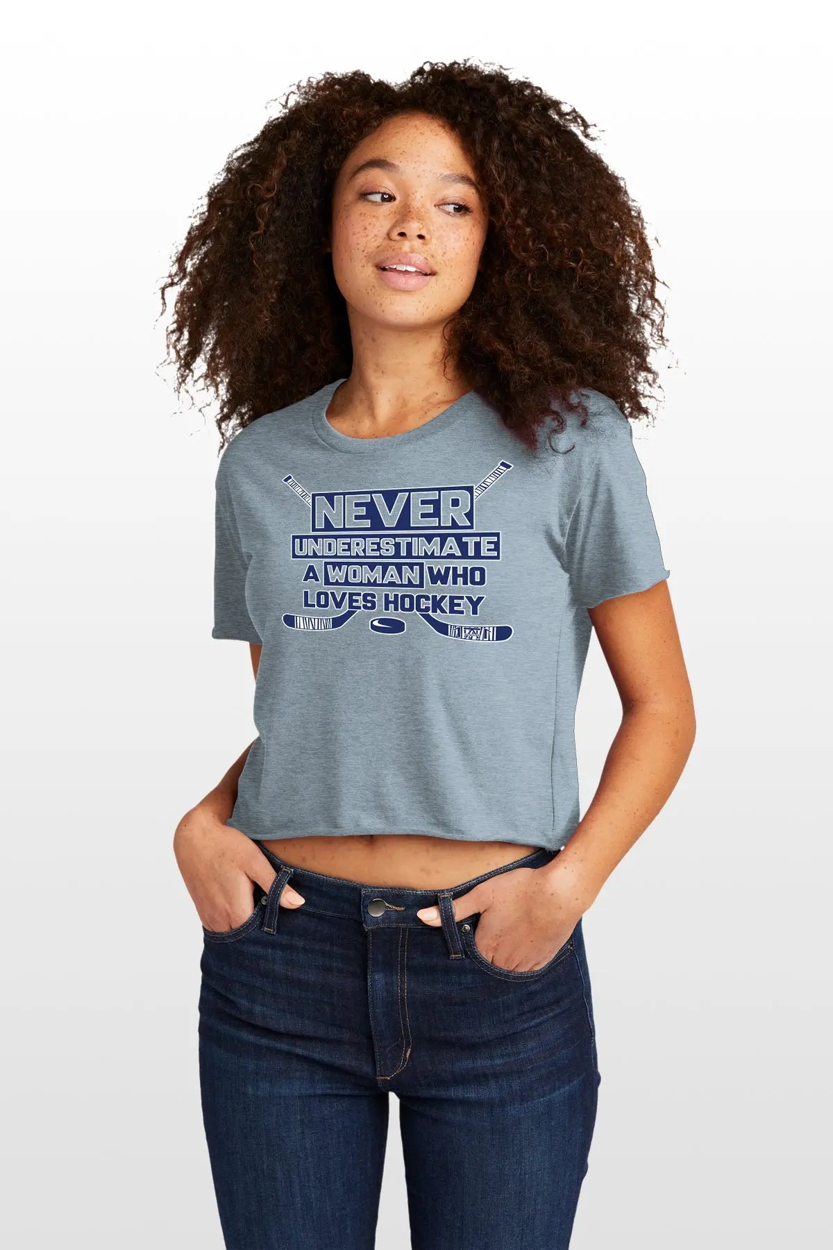 Never Underestimate Crop Top 1771 Design
