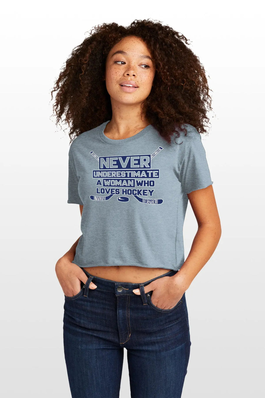 Never Underestimate Crop Top 1771 Design