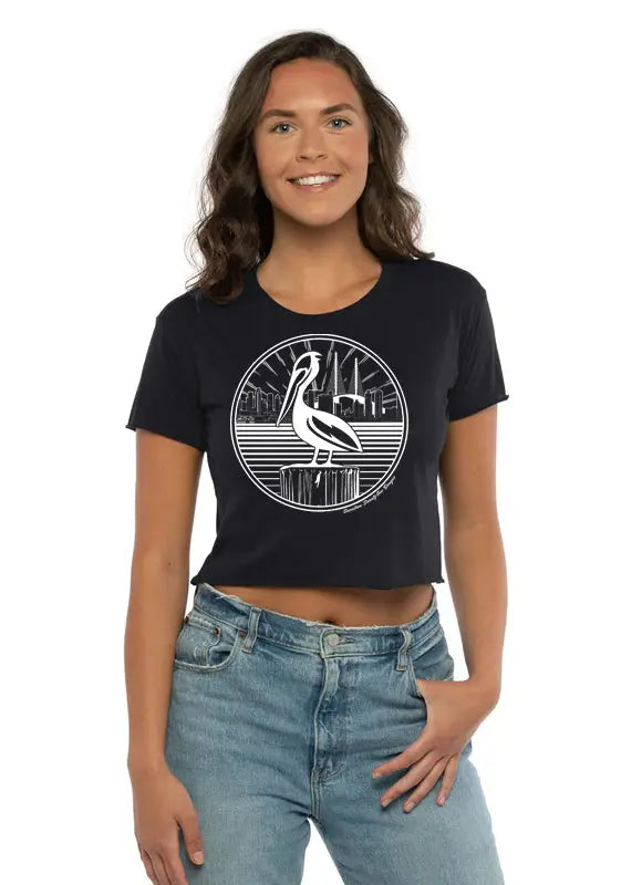 Petey in the Bay Women's Crop Top 1771 Design