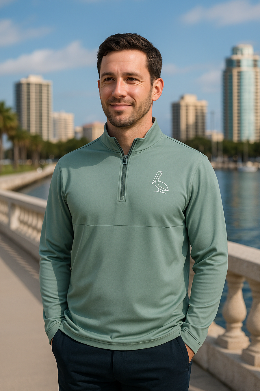 1771 Green Quarter Zip 1771 Design