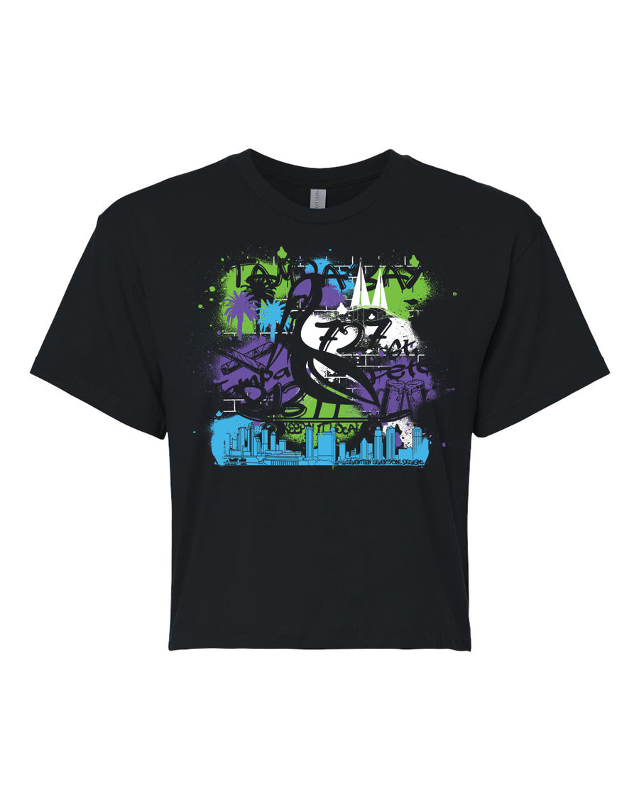 Petey Graffiti Crop Top 1771 Design