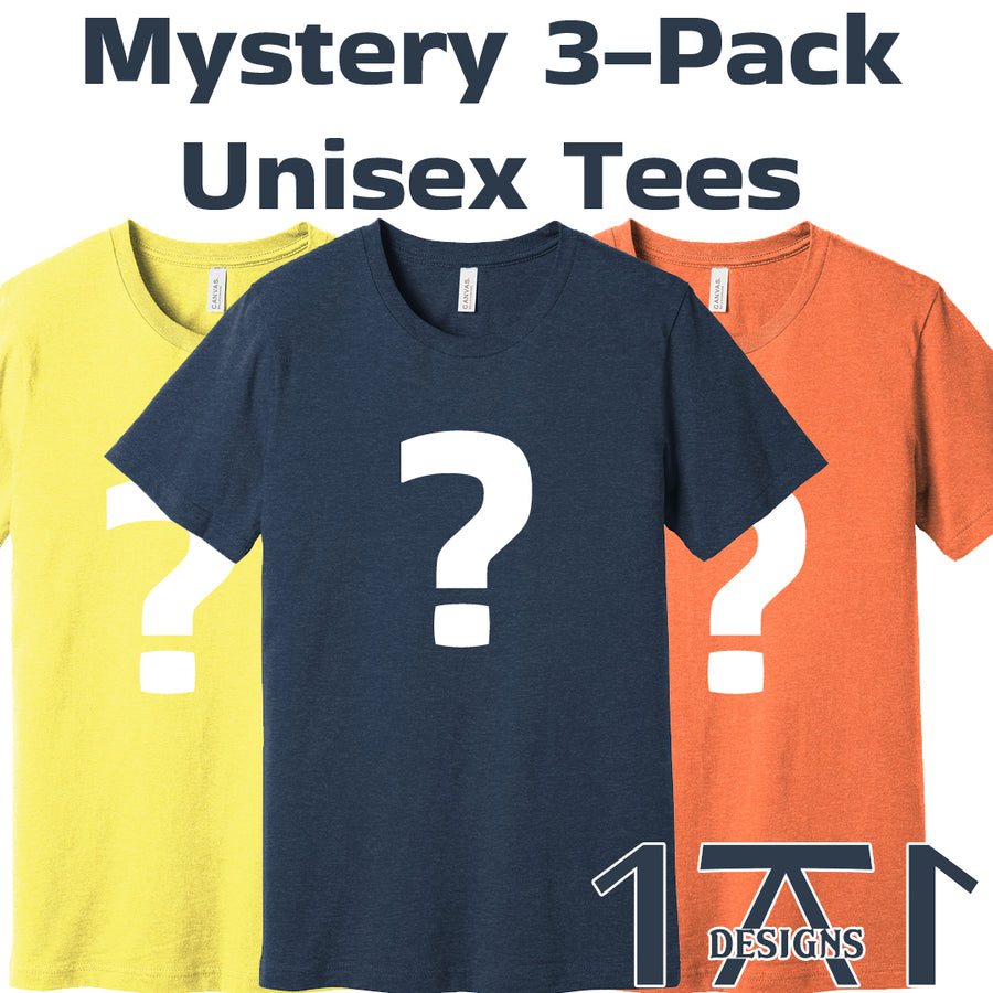 mystery pack of 3 tshirts featuring locally made and locally designed St. Pete St. Petersburg shirts