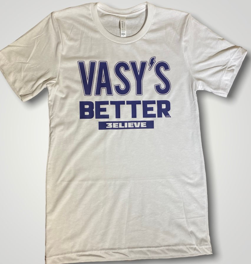 White t shirt featuring vasy's is better in honor of andrei vasilevskiy - locally made t shirt