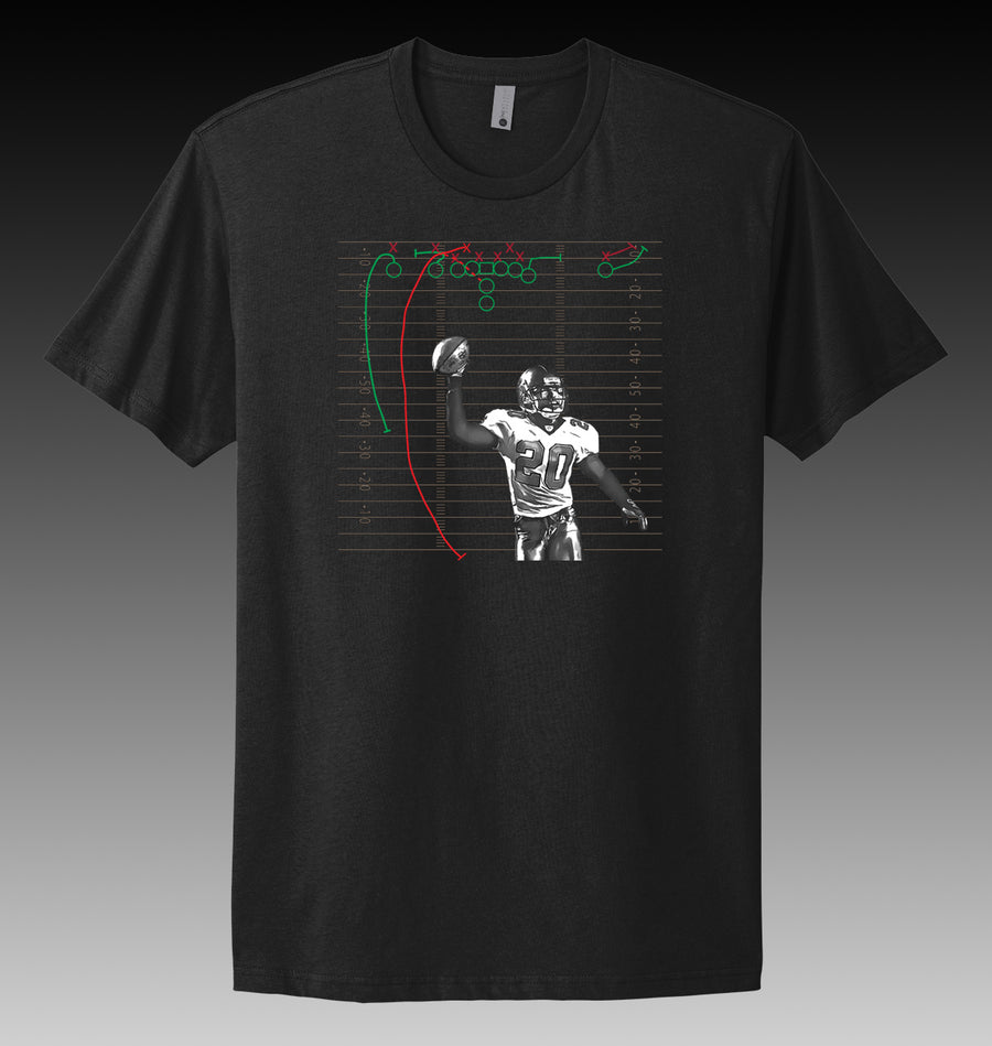 black shirt with ronde barber iconic play when he shut down the Vet eagles stadium locally made shirt